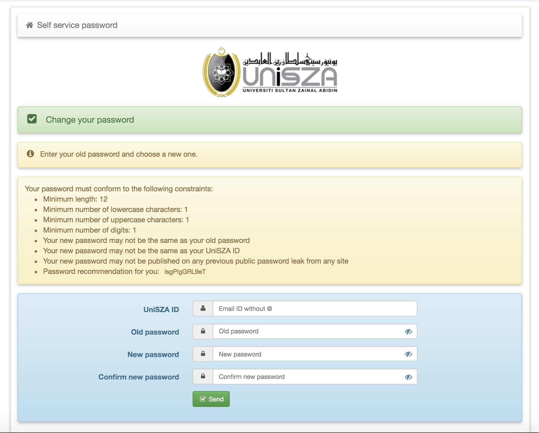 Unisza Portal